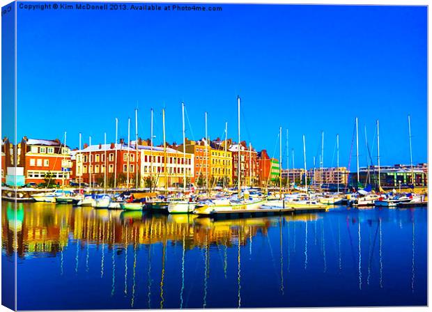 Dunkirk Marina Canvas Print by Kim McDonell