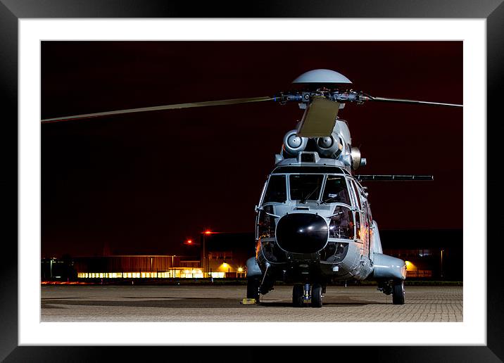 Super Puma Framed Mounted Print by Oxon Images