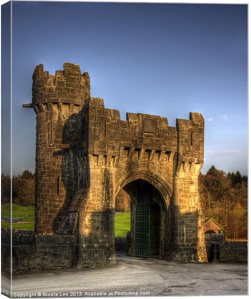 Entrance Gate @ Ashford Castle Canvas Print by Nicola Lee