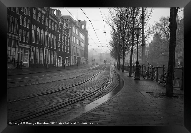 In Old Amsterdam Framed Print by George Davidson