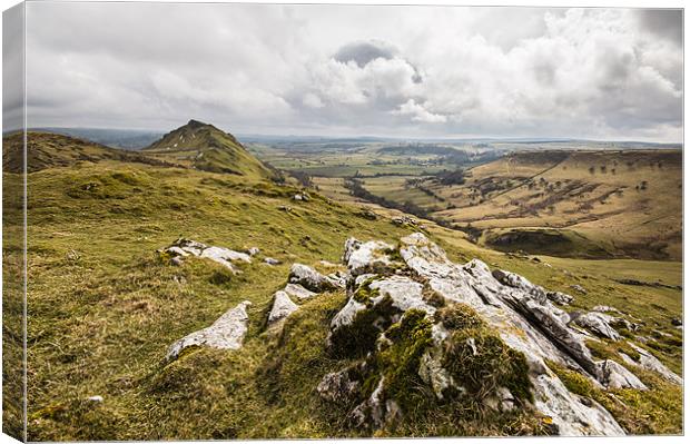 Looking Across to Chrome Hill Canvas Print by Phil Tinkler