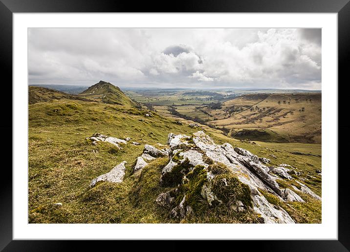 Looking Across to Chrome Hill Framed Mounted Print by Phil Tinkler