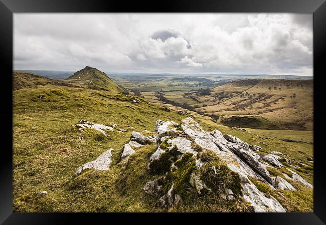 Looking Across to Chrome Hill Framed Print by Phil Tinkler
