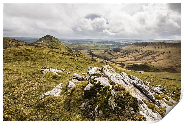 Looking Across to Chrome Hill Print by Phil Tinkler