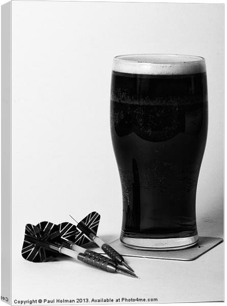 Beer & Darts Canvas Print by Paul Holman Photography