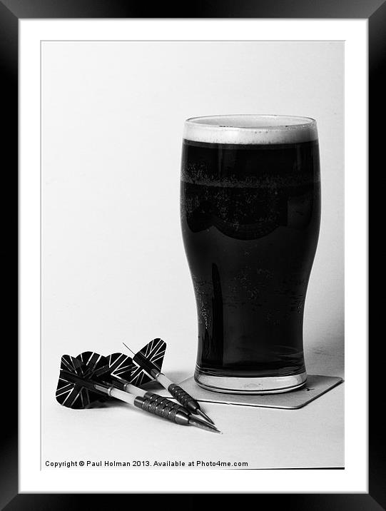 Beer & Darts Framed Mounted Print by Paul Holman Photography