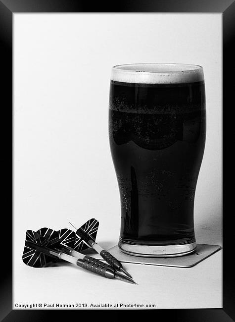 Beer & Darts Framed Print by Paul Holman Photography