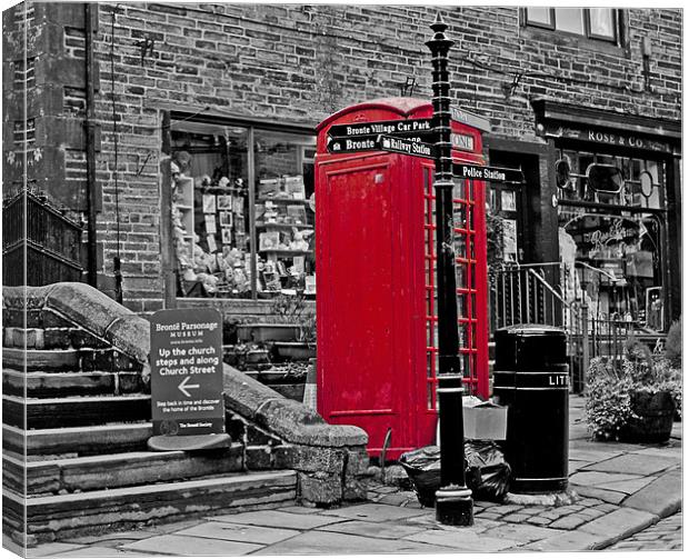 red box Canvas Print by jane dickie