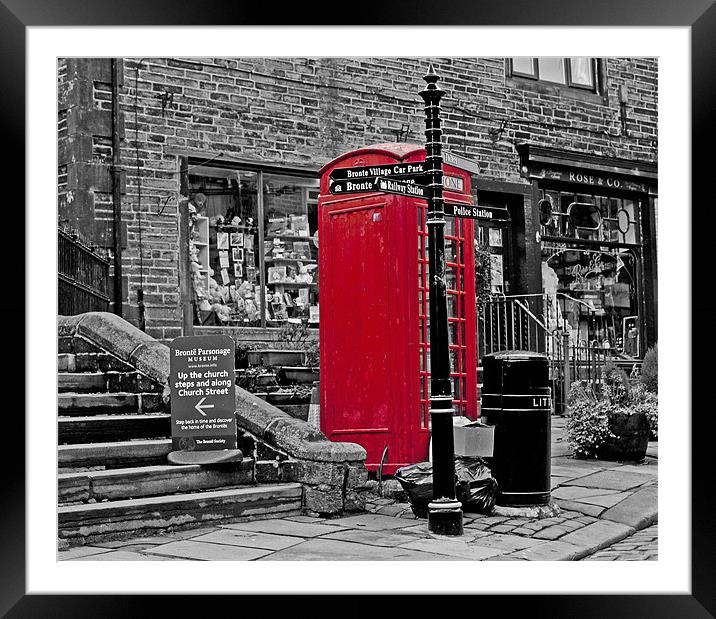 red box Framed Mounted Print by jane dickie