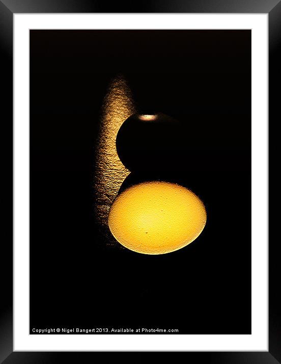 Egg Framed Mounted Print by Nigel Bangert