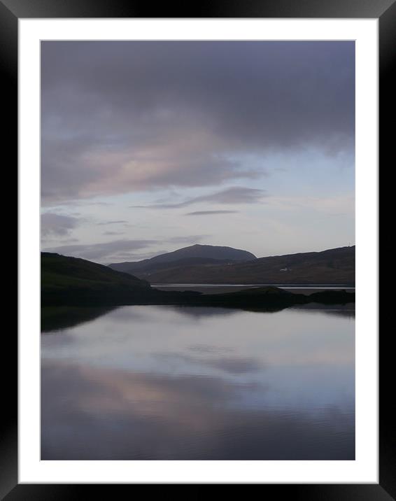 Habost Loch, Isle of Lewis Framed Mounted Print by Annabel Montgomery