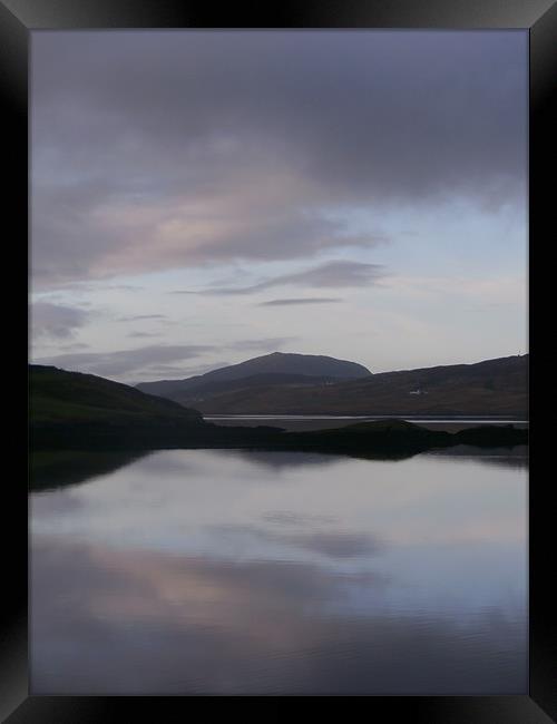 Habost Loch, Isle of Lewis Framed Print by Annabel Montgomery
