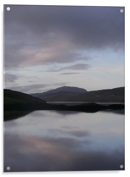 Habost Loch, Isle of Lewis Acrylic by Annabel Montgomery
