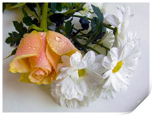 beautiful flowers Print by elvira ladocki