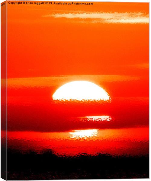 Sunrise Abstract Canvas Print by Brian  Raggatt