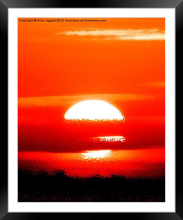 Sunrise Abstract Framed Mounted Print by Brian  Raggatt