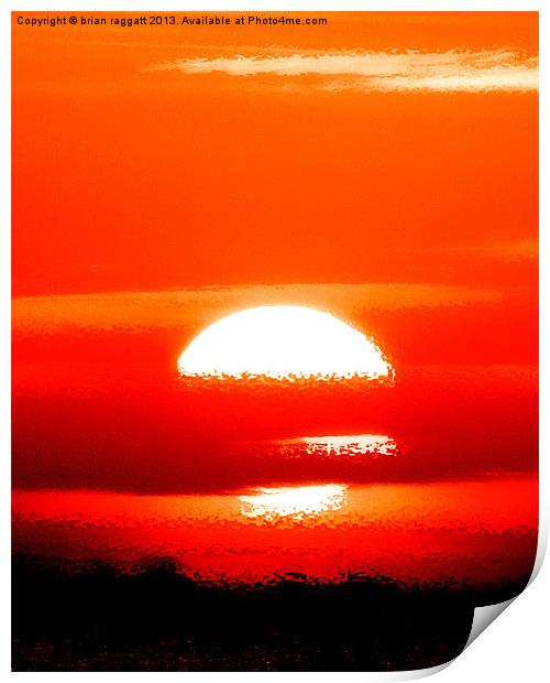 Sunrise Abstract Print by Brian  Raggatt