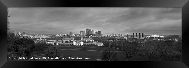 Greenwich and the City Framed Print by Nigel Jones