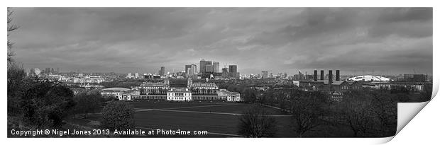 Greenwich and the City Print by Nigel Jones