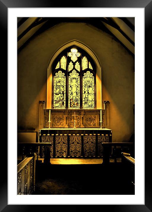 Altar Framed Mounted Print by Mark  F Banks