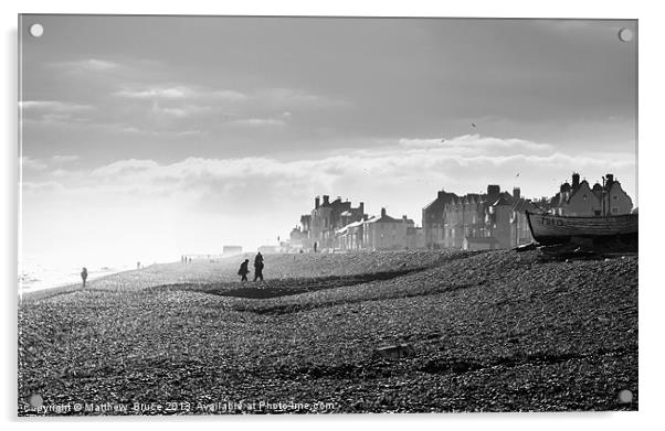 Aldeburgh beach Acrylic by Matthew Bruce