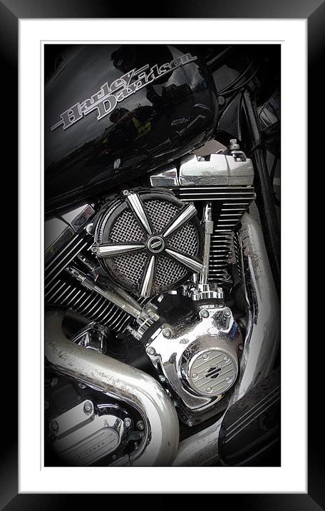 Pure Harley Framed Mounted Print by Jon Fixter
