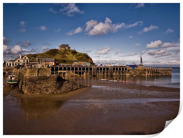 Ilfracombe Harbour and St Nicholas Chapel Print by Jay Lethbridge