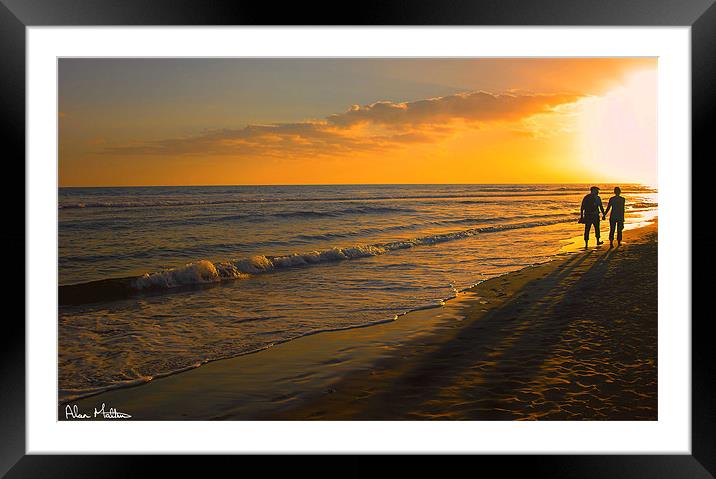 Young Love Framed Mounted Print by Alan Matkin