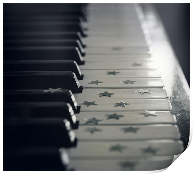 Star Piano Print by James Rowland