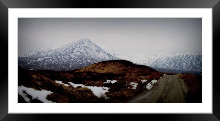on the road to corrour Framed Mounted Print by dale rys (LP)