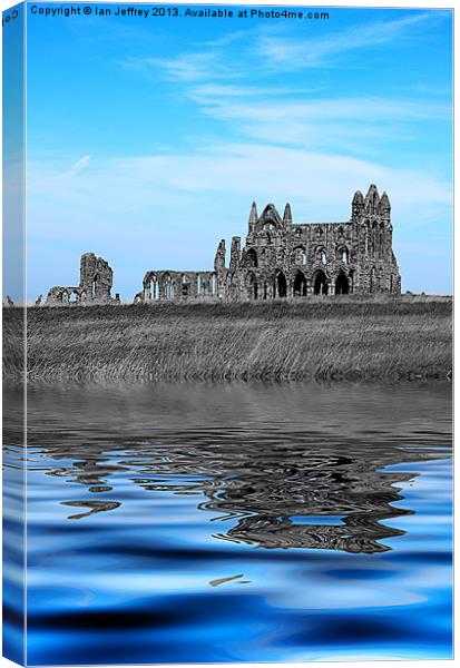 Whitby Abbey Isolation Canvas Print by Ian Jeffrey