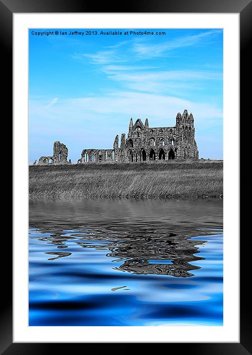 Whitby Abbey Isolation Framed Mounted Print by Ian Jeffrey