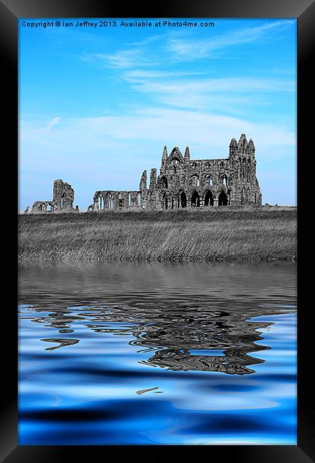 Whitby Abbey Isolation Framed Print by Ian Jeffrey