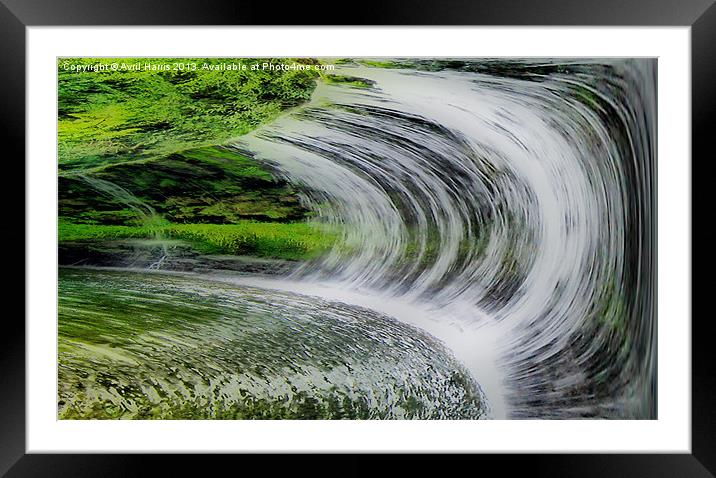 Round the Bend Framed Mounted Print by Avril Harris