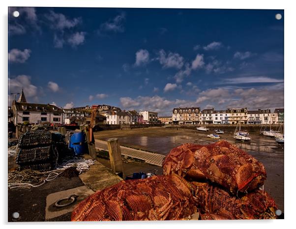 Ilfracombe Crabbing Acrylic by Jay Lethbridge