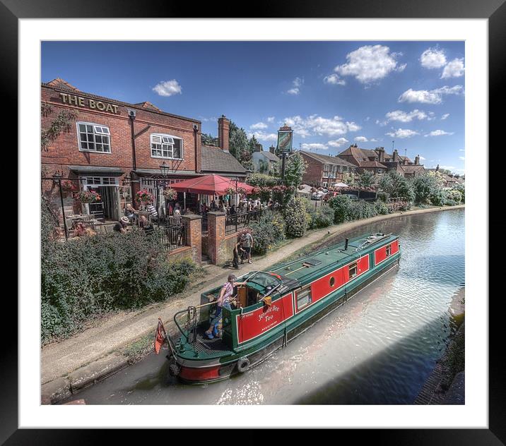 The Boat at Berko Framed Mounted Print by Ian Rolfe