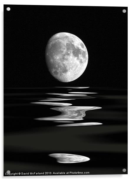 Lunar water Acrylic by David McFarland