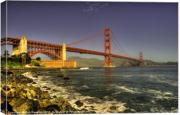 The Golden Gate Bridge Canvas Print by Rob Hawkins