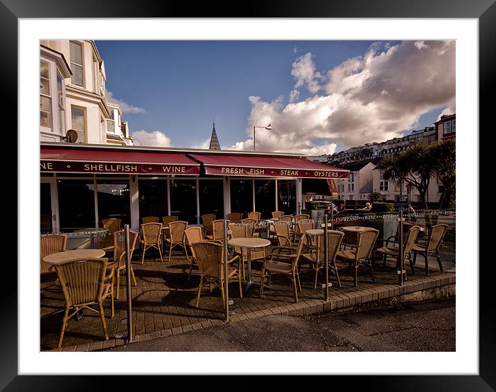 Ilfracombe cafe and restaurant Framed Mounted Print by Jay Lethbridge
