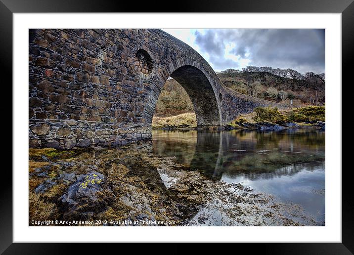 Bridge over the Atlantic Framed Mounted Print by Andy Anderson