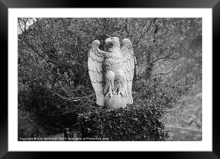 Glenveagh Castle - Eagle Framed Mounted Print by Kim McDonell