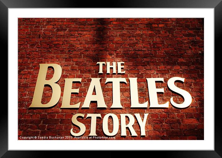 The Beatles Story Framed Mounted Print by Sandra Buchanan