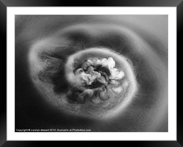 Sodium swirl Framed Mounted Print by carolyn stewart