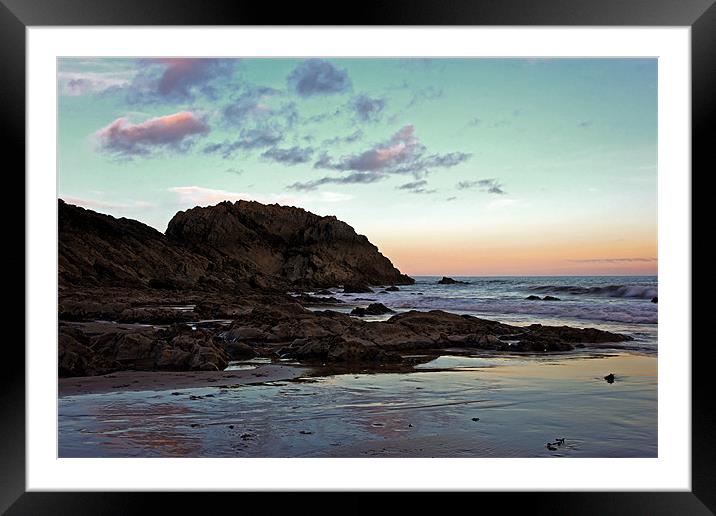 Brandy Cove Sunset Framed Mounted Print by Dan Davidson