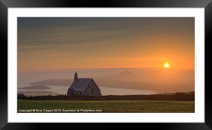Llandecwyn sunset Framed Mounted Print by Rory Trappe