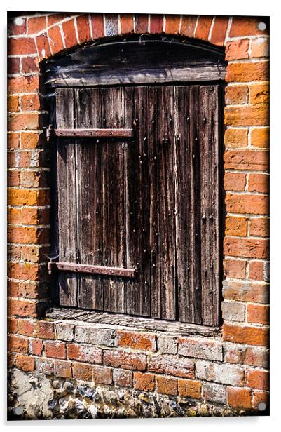 Old Wooden Door Acrylic by Mark Llewellyn
