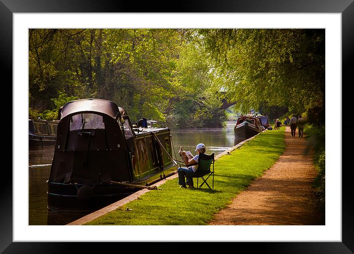 Just Relaxing Framed Mounted Print by Mark Llewellyn