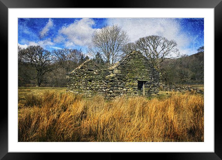 Old Farmhouse With Textures Framed Mounted Print by Ian Mitchell