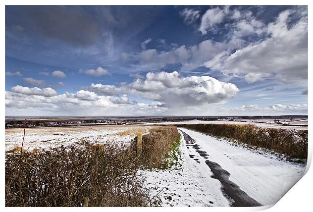 Winter Storms over Brancaster Print by Paul Macro