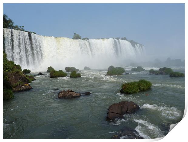 Iguassu Falls. Print by Andy Gilfillan